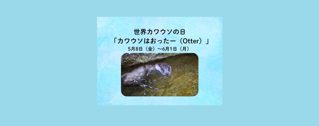 世界カワウソの日「カワウソはおったー（Otter）」2026/5/8～6/1　よこはま動物園ズーラシア